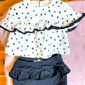 Jessica Simpson 6-9 months SET polka dots